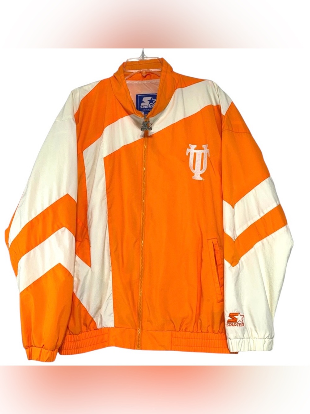 Vintage Starter Tennessee Volunteers Windbreaker Jacket Mens Size Large Orange